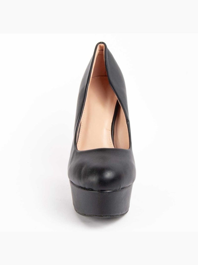 Scarpa Con Tacco Materiale Sintetico Montevita Nero - Kiabi