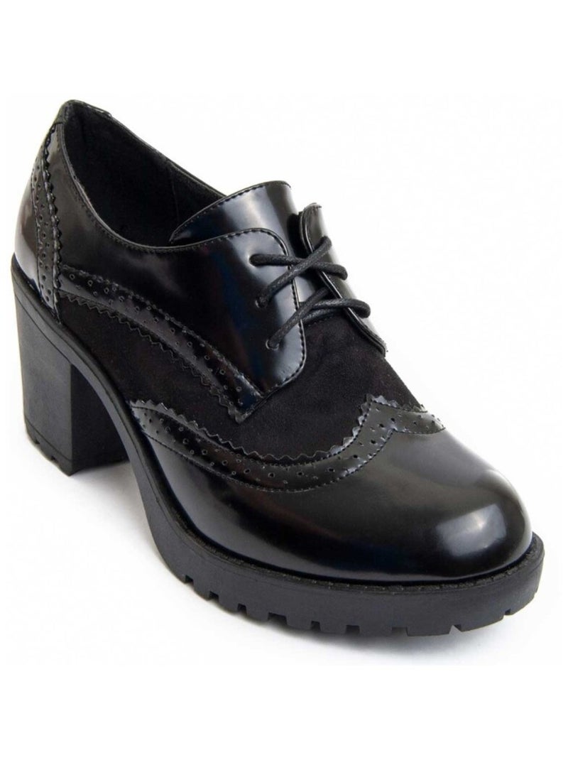 Scarpa Con Tacco Materiale Sintetico Montevita Nero - Kiabi
