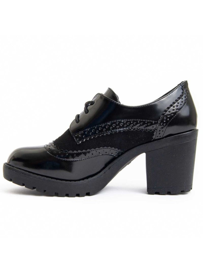 Scarpa Con Tacco Materiale Sintetico Montevita Nero - Kiabi