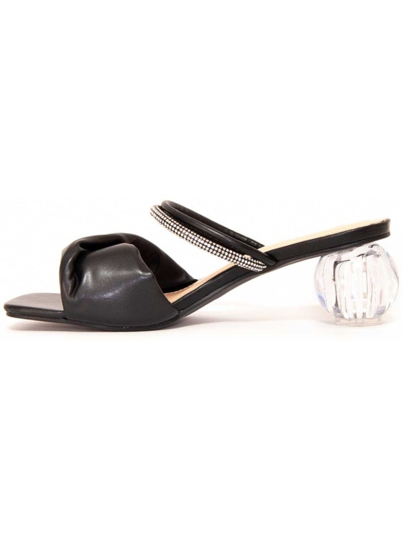 Scarpa Con Tacco Materiale Sintetico Montevita Nero - Kiabi