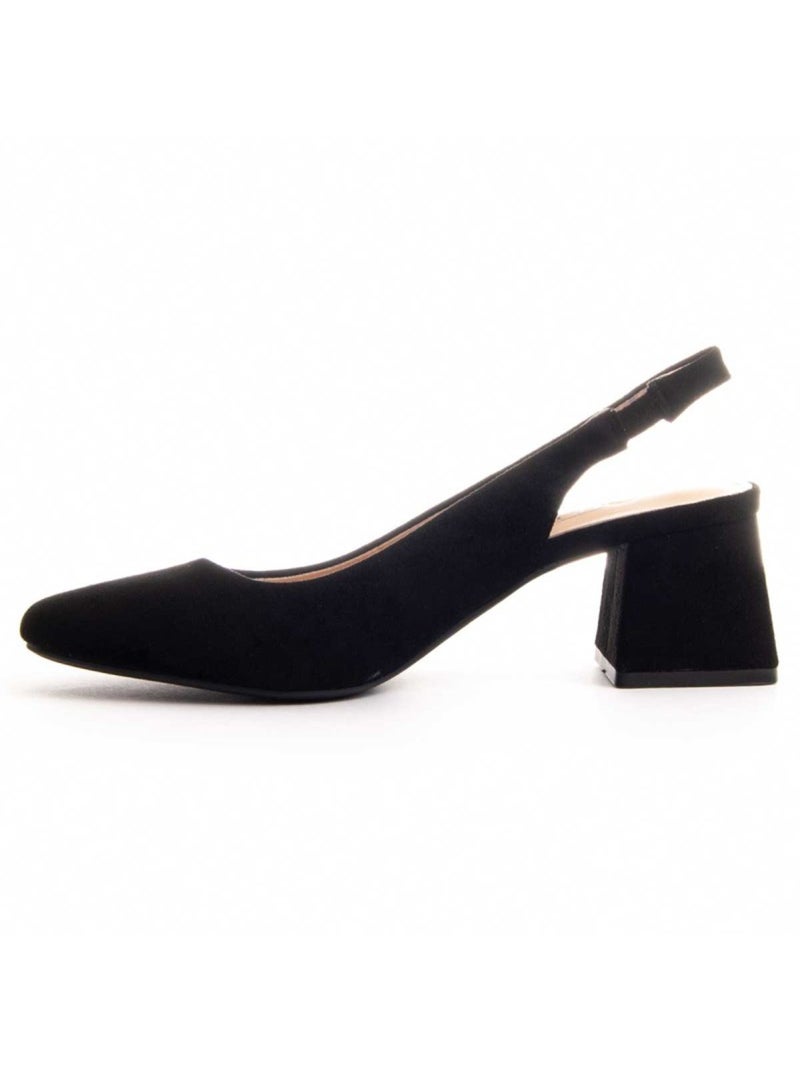 Scarpa Con Tacco Tessuto Montevita Nero - Kiabi