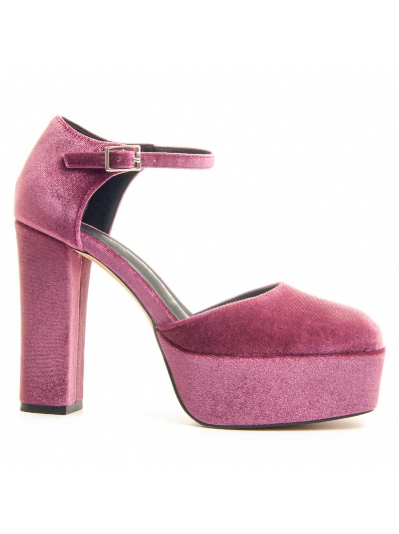 Scarpa Con Tacco Tessuto Montevita Rosa - Kiabi