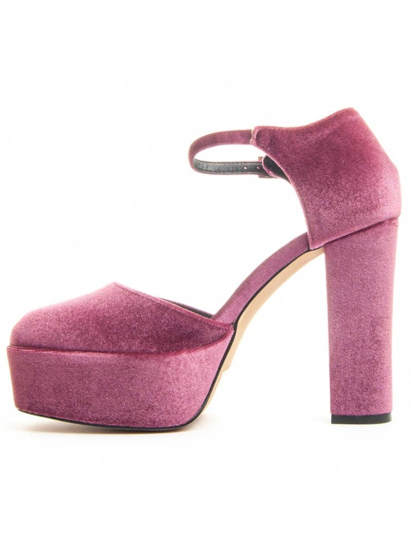 Scarpa Con Tacco Tessuto Montevita Rosa - Kiabi