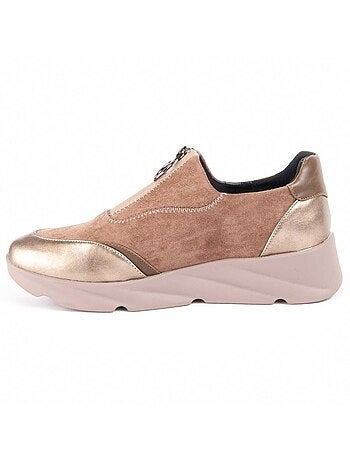 Scarpa Zeppa Materiale Sintetico E Tessile Montevita