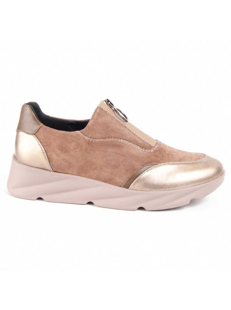 Scarpa Zeppa Materiale Sintetico E Tessile Montevita Beige - Kiabi