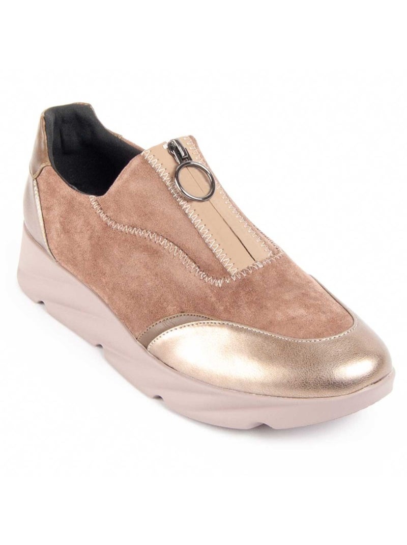 Scarpa Zeppa Materiale Sintetico E Tessile Montevita Beige - Kiabi