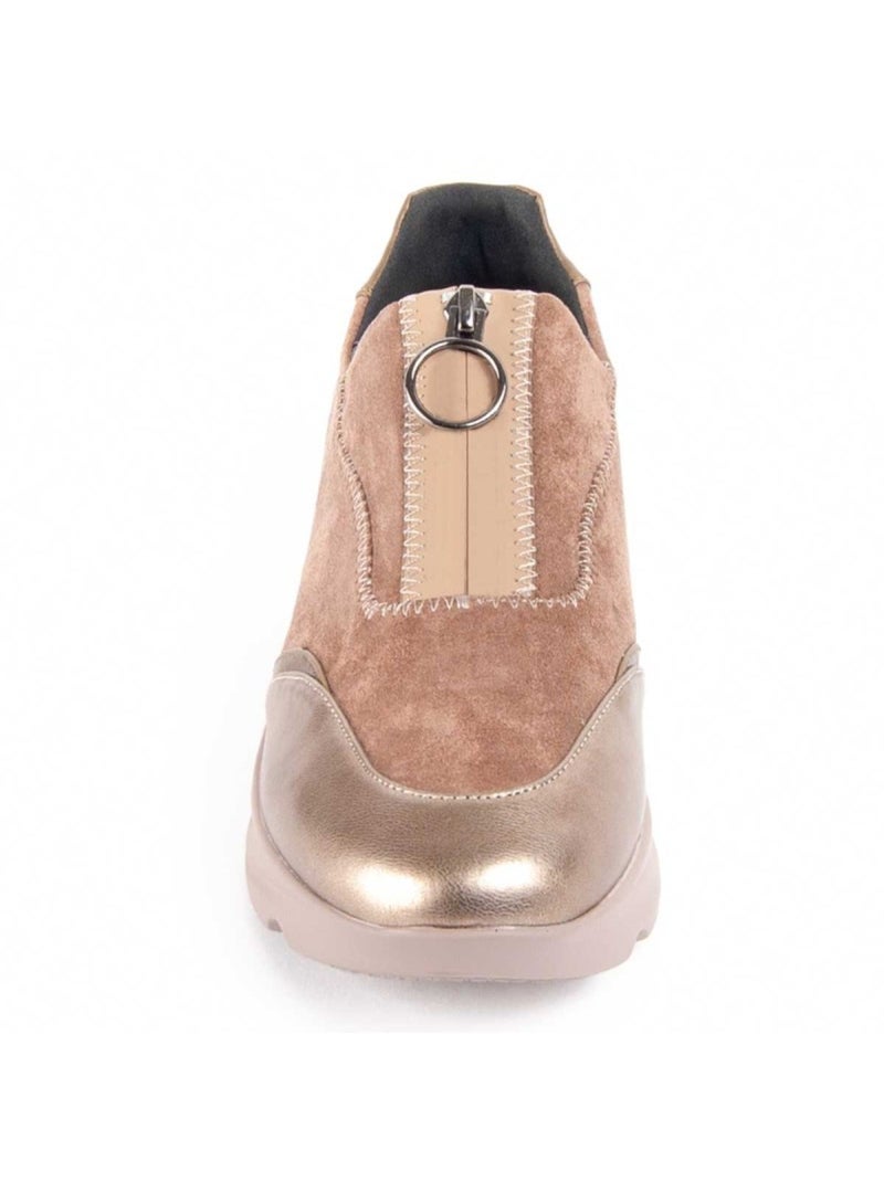 Scarpa Zeppa Materiale Sintetico E Tessile Montevita Beige - Kiabi