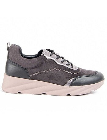 Scarpa Zeppa Materiale Sintetico E Tessile Montevita