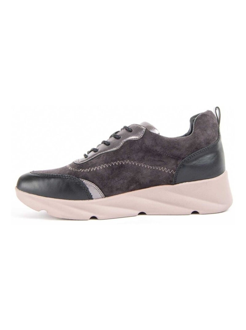 Scarpa Zeppa Materiale Sintetico E Tessile Montevita Grigio - Kiabi