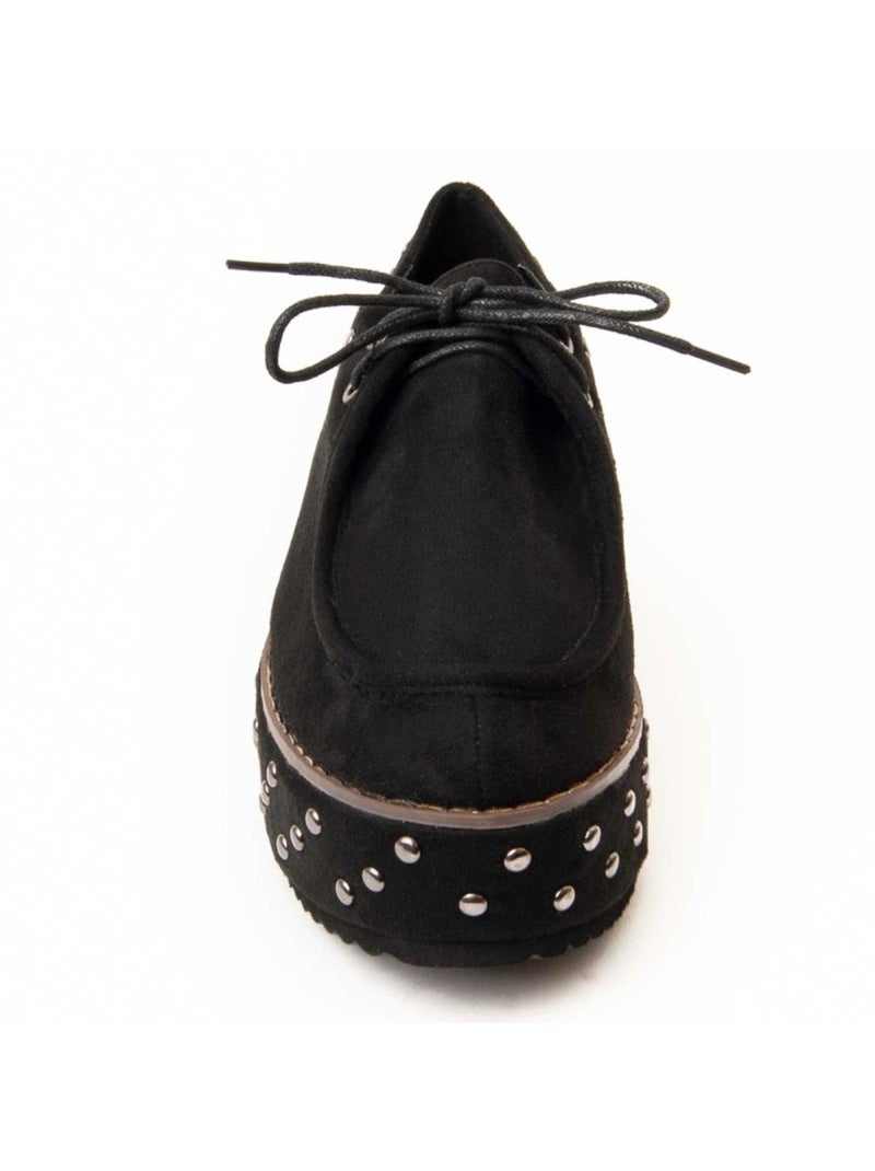 Scarpa Zeppa Tessuto Montevita Nero - Kiabi