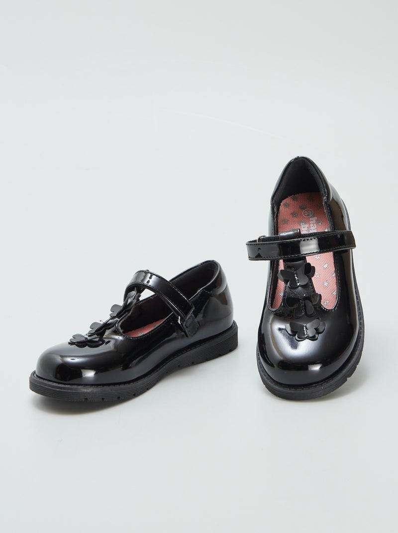 Scarpe aperte lucide NERO - Kiabi