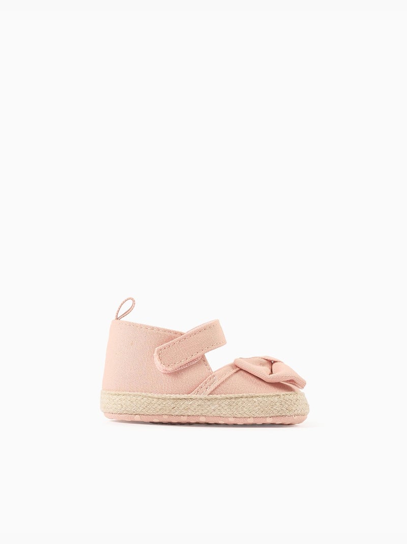Scarpe ballerina in tela con fiocco Rosa chiaro - Kiabi