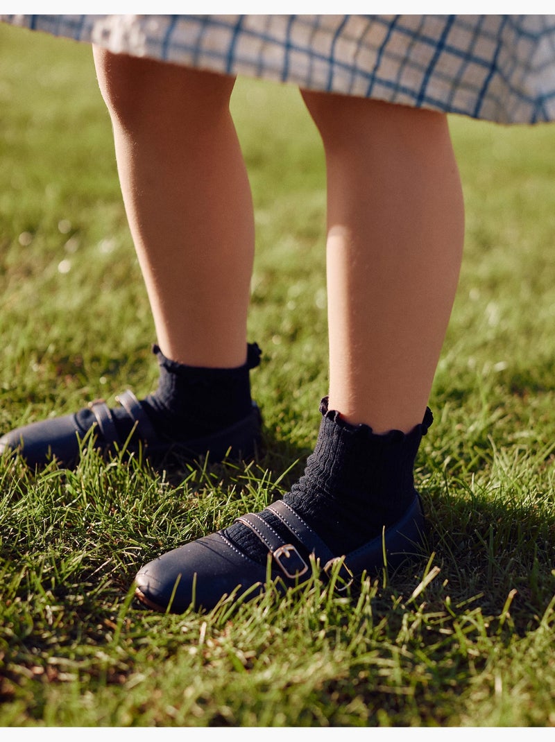 Scarpe da ballerina con cinturini Blu scuro - Kiabi