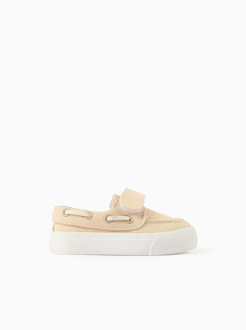 Scarpe da barca in canvas con chiusura a strappo - Kiabi