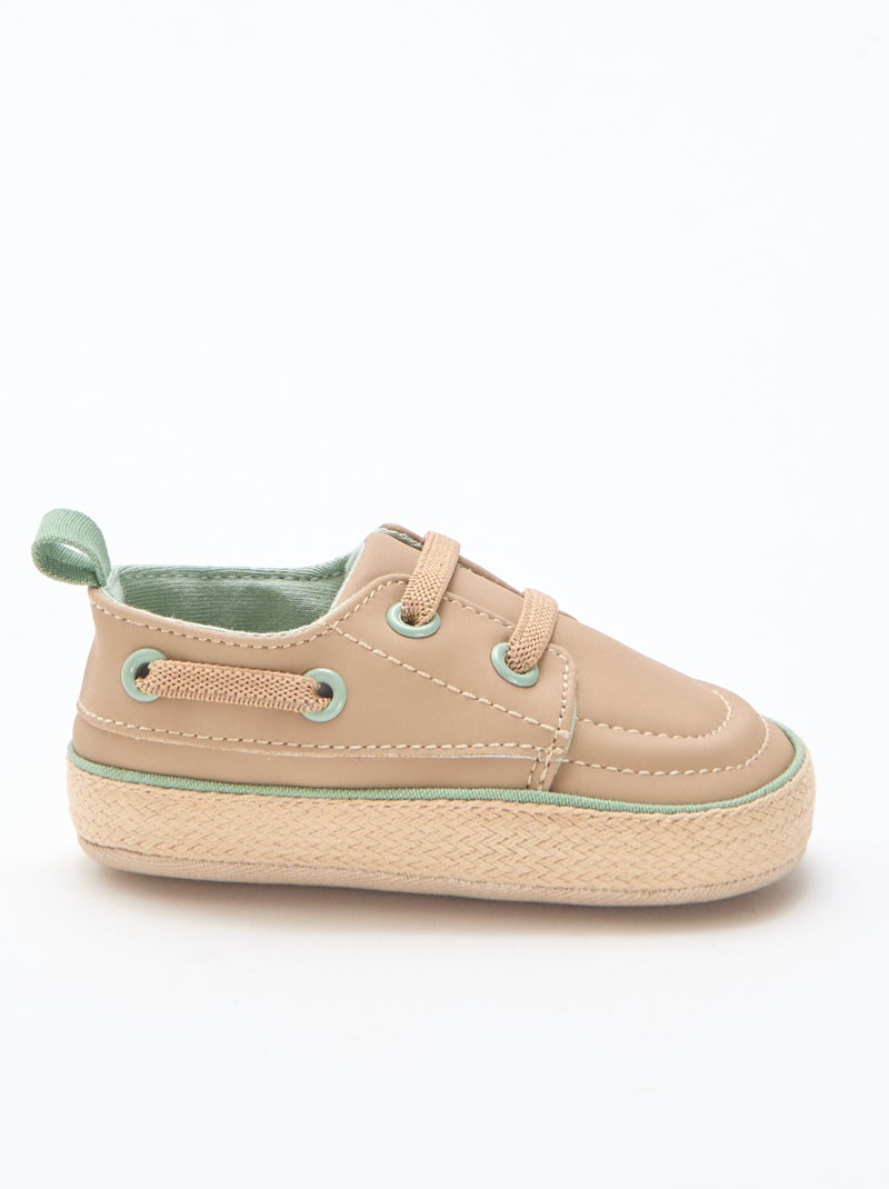 Scarpe da barca in similpelle Beige - Kiabi