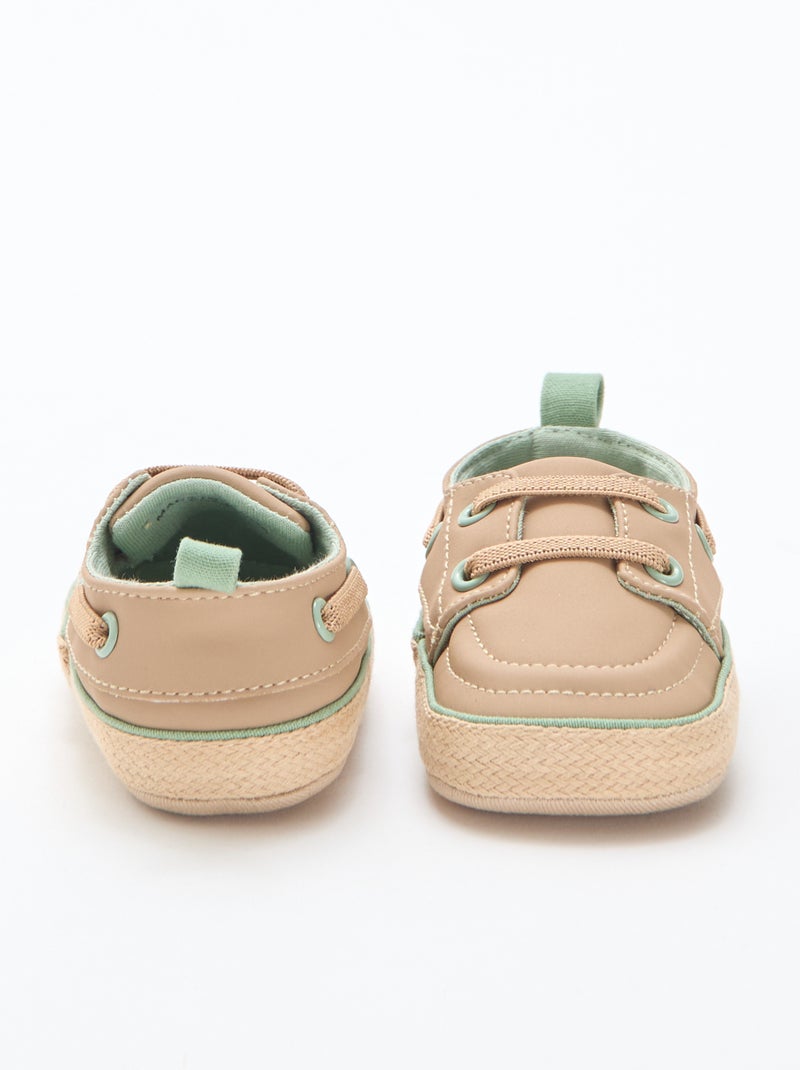 Scarpe da barca in similpelle Beige - Kiabi