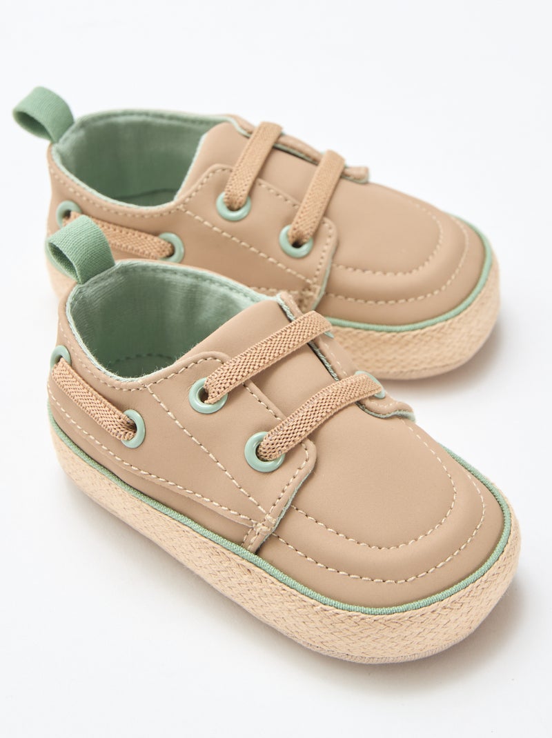 Scarpe da barca in similpelle Beige - Kiabi