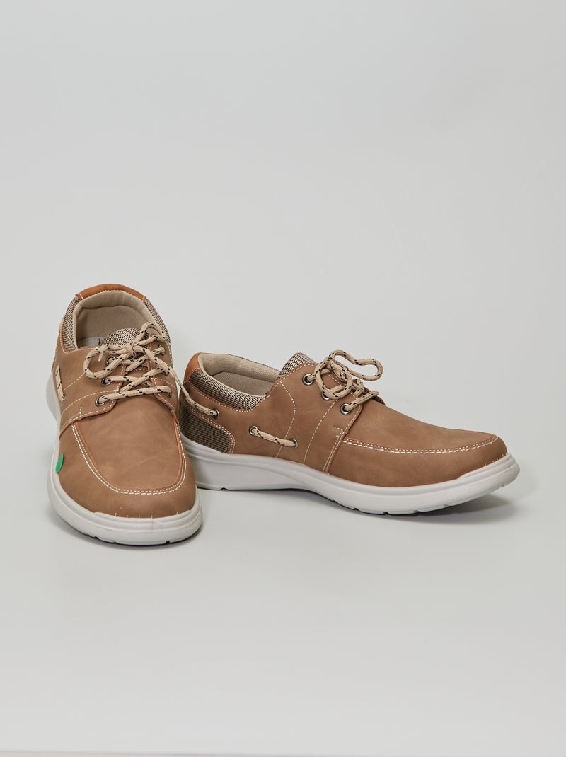 Scarpe da barca in similpelle talpa - Kiabi