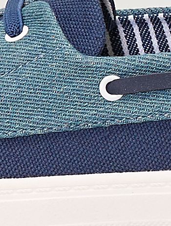 Scarpe da barca in tela - blu navy - Kiabi - 14.00€