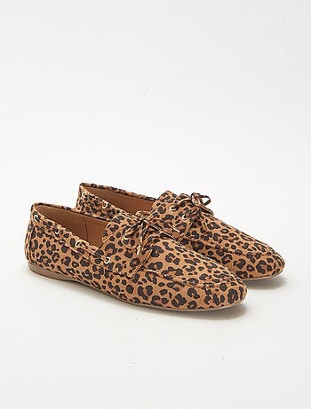 Scarpe da barca leopardate