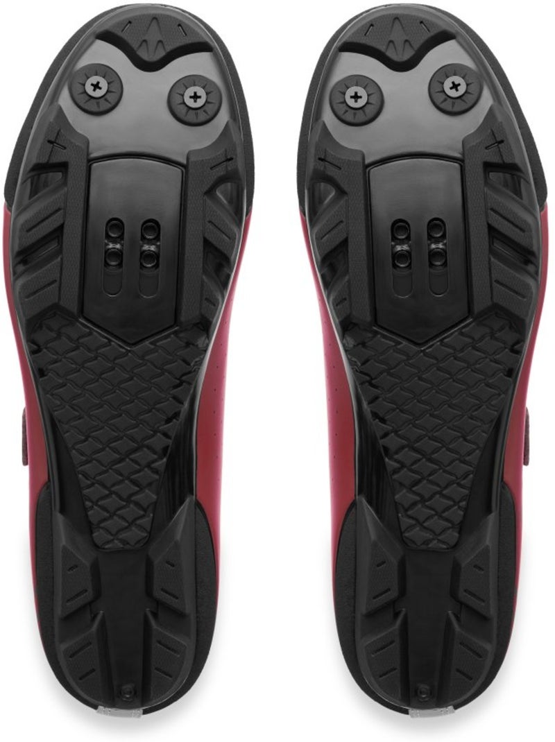 Scarpe da ciclismo gravel ciclismo uomo e donna sigr300 Rosso - Kiabi