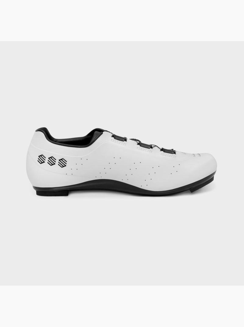 Scarpe da ciclismo su strada ciclismo uomo e donna infinity Bianco - Kiabi