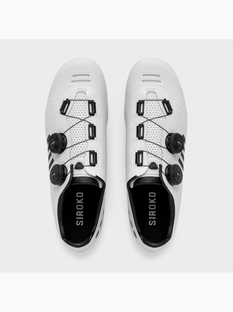 Scarpe da ciclismo su strada ciclismo uomo e donna infinity Bianco - Kiabi