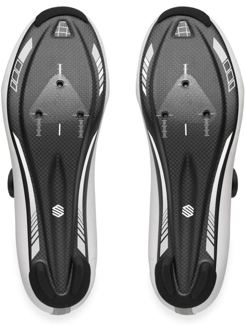 Scarpe da ciclismo su strada ciclismo uomo e donna okoris Bianco - Kiabi
