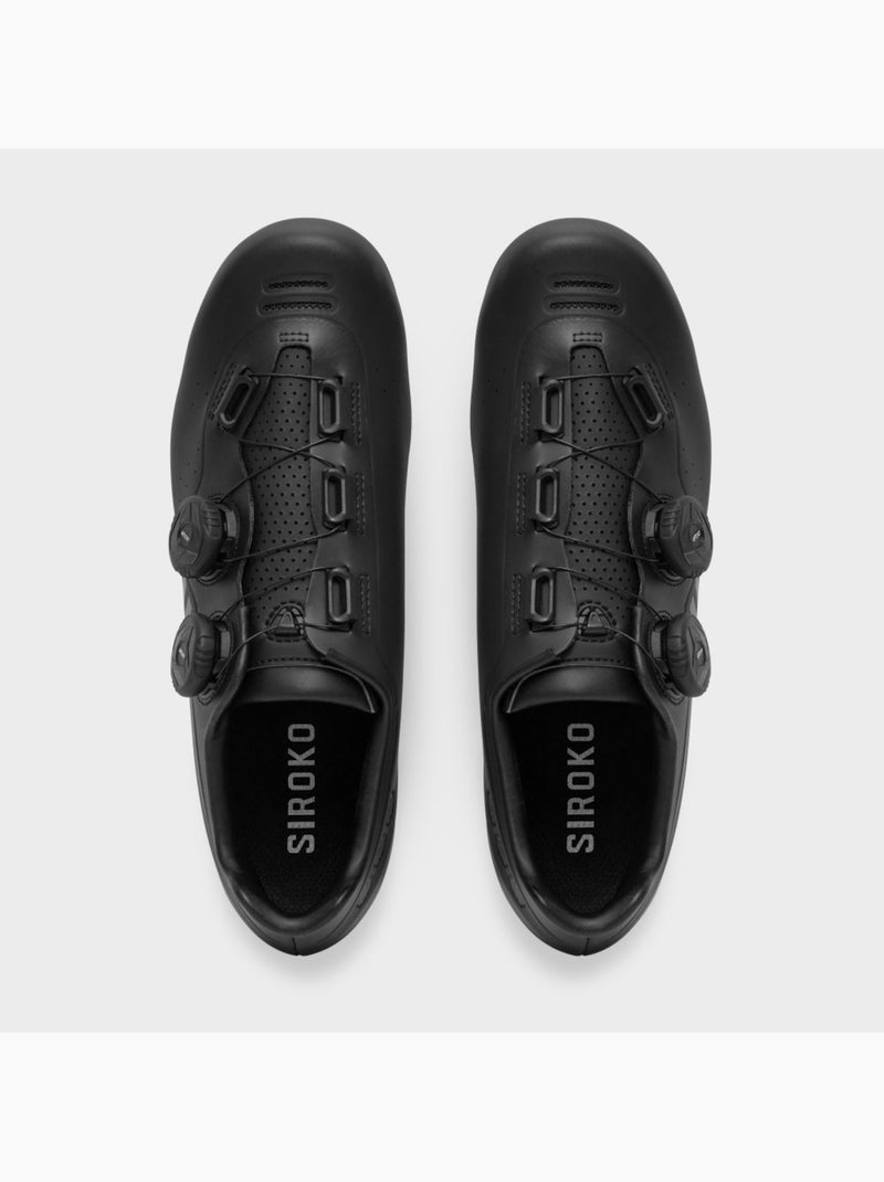 Scarpe da ciclismo su strada ciclismo uomo e donna revolve Nero - Kiabi