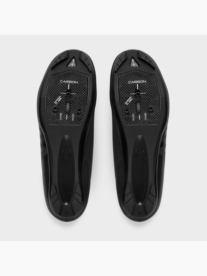 Scarpe da ciclismo su strada ciclismo uomo e donna revolve Nero - Kiabi