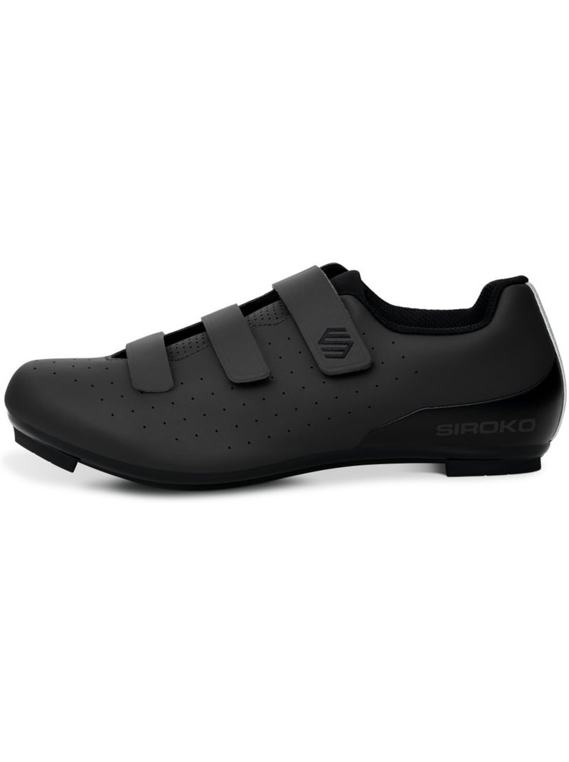 Scarpe da ciclismo su strada ciclismo uomo e donna riderev Nero - Kiabi