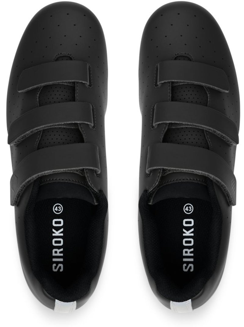 Scarpe da ciclismo su strada ciclismo uomo e donna riderev Nero - Kiabi
