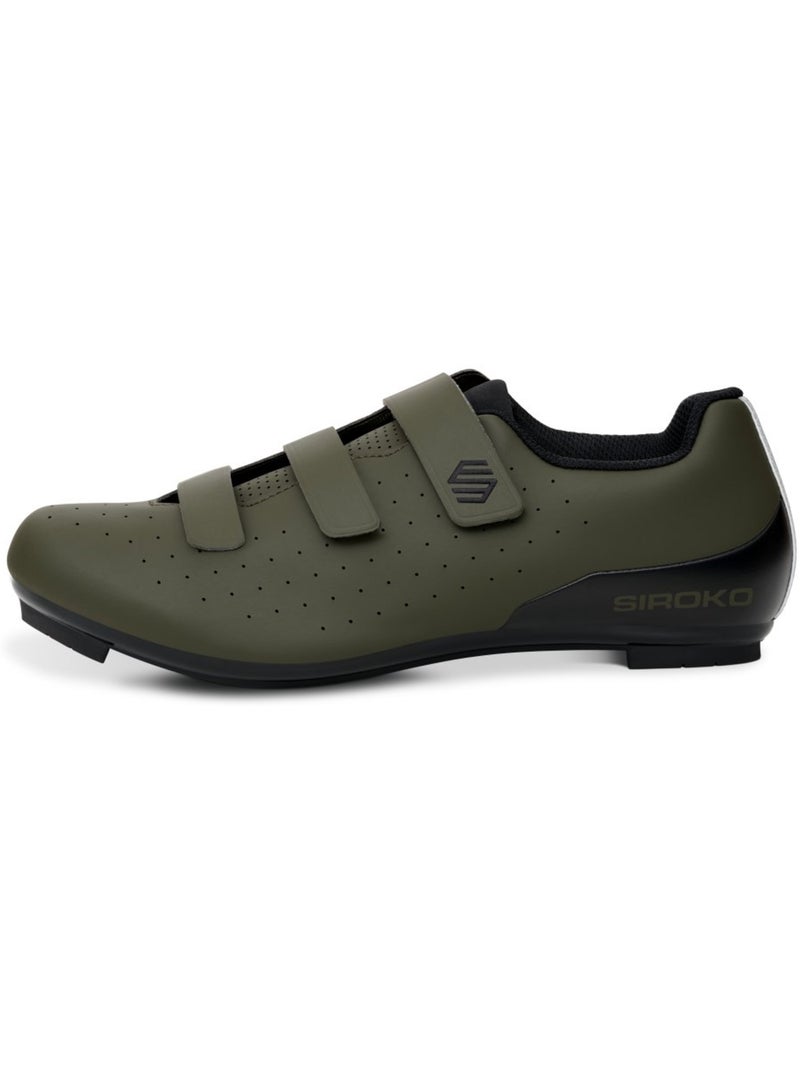 Scarpe da ciclismo su strada ciclismo uomo e donna riderev Verde - Kiabi