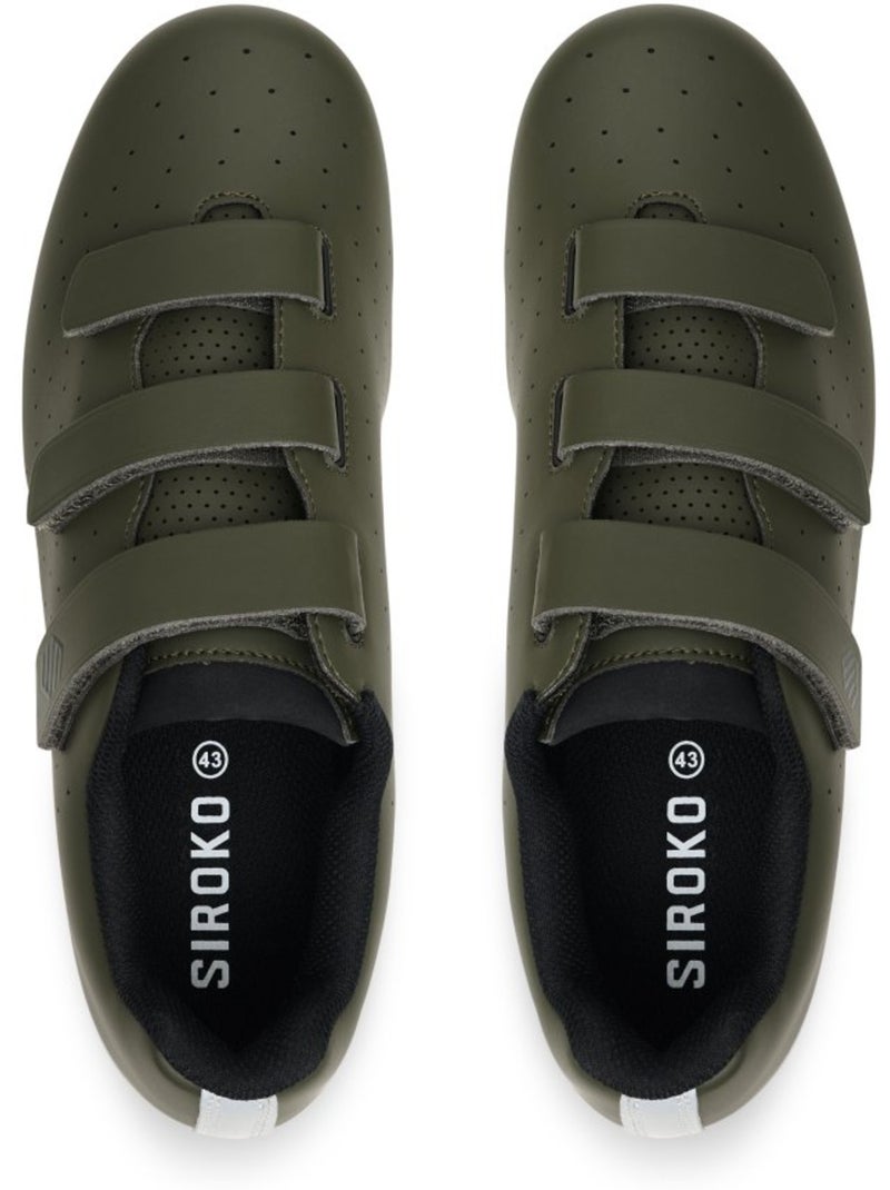 Scarpe da ciclismo su strada ciclismo uomo e donna riderev Verde - Kiabi