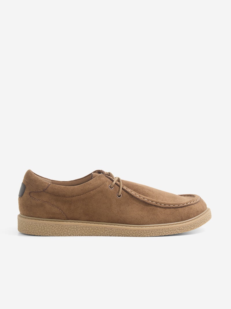 Scarpe da città in camoscio sintetico Marrone - Kiabi