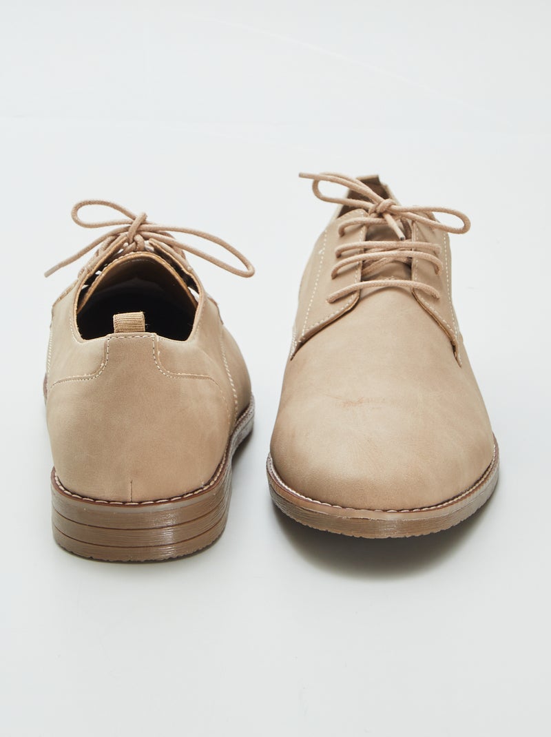 Scarpe da città in finto camoscio BEIGE - Kiabi