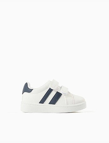 Scarpe da ginnastica a righe con chiusura a strappo