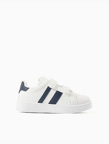 Scarpe da ginnastica a righe con chiusura a strappo