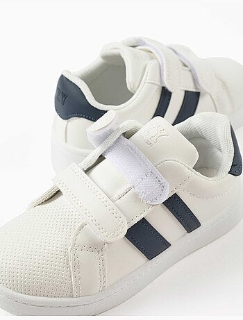 Scarpe da ginnastica a righe con chiusura a strappo
