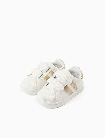 Scarpe da ginnastica a righe con chiusura a strappo
