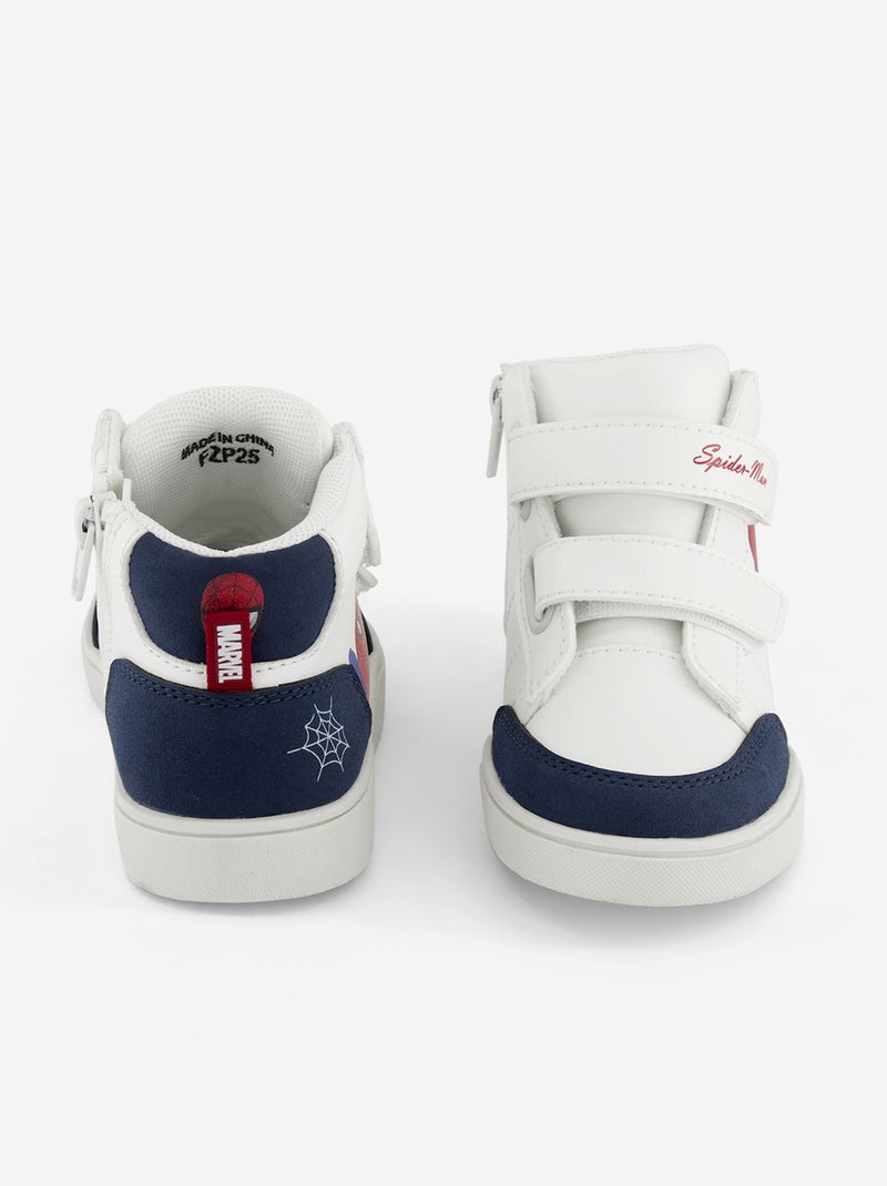 Scarpe da ginnastica alte "Spider-Man" "Marvel" con strappi Rosso - Kiabi