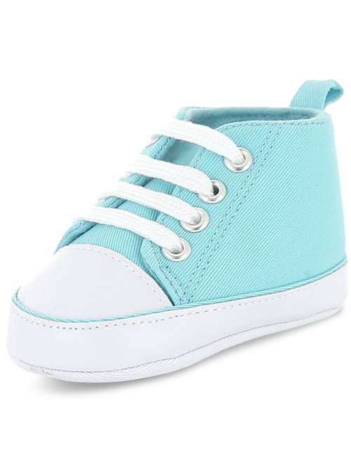 Scarpe da ginnastica alte tela - blu turchese - Kiabi - 4.00€