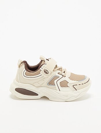 Scarpe da ginnastica basse con strappo + lacci elastici