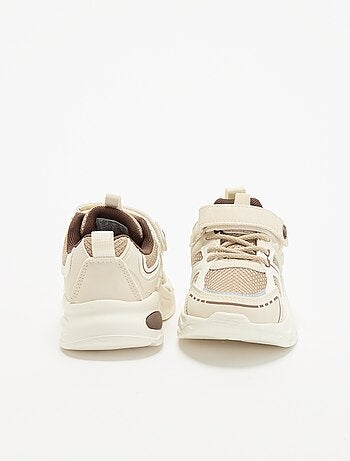 Scarpe da ginnastica basse con strappo + lacci elastici