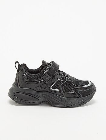 Scarpe da ginnastica basse con strappo + lacci elastici