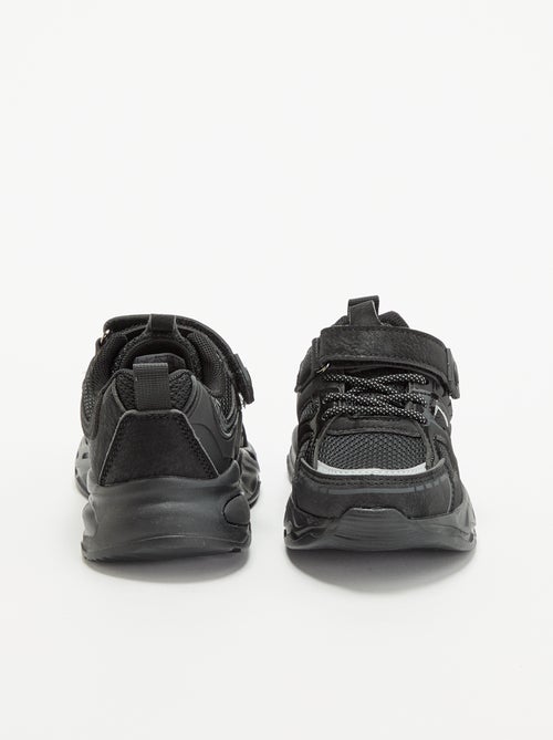 Scarpe da ginnastica basse con strappo + lacci elastici - Kiabi