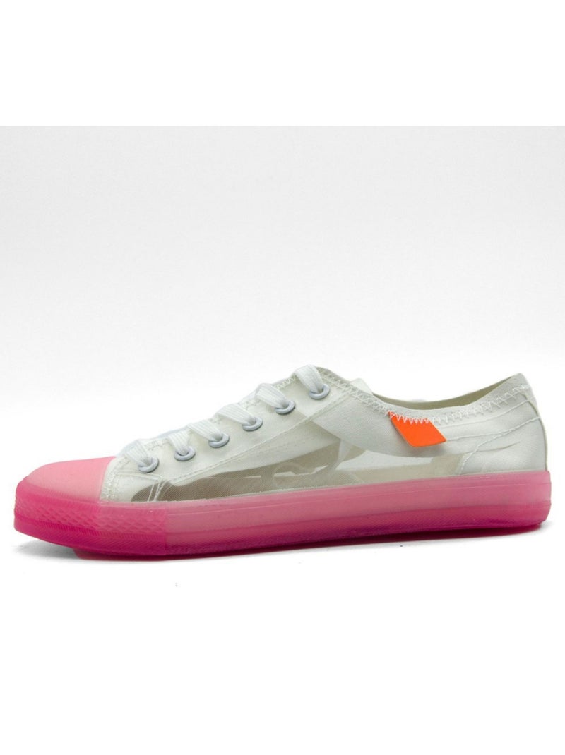 Scarpe da ginnastica basse e trasparenti Kebello Rosa - Kiabi