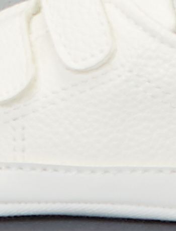Scarpe da ginnastica bicolori a strappo - bianco neve - Kiabi - 6.00€
