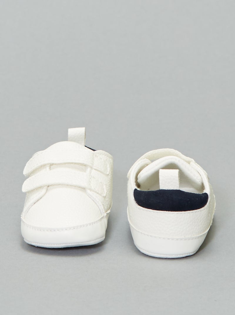 Scarpe da ginnastica bicolori a strappo Bianco - Kiabi