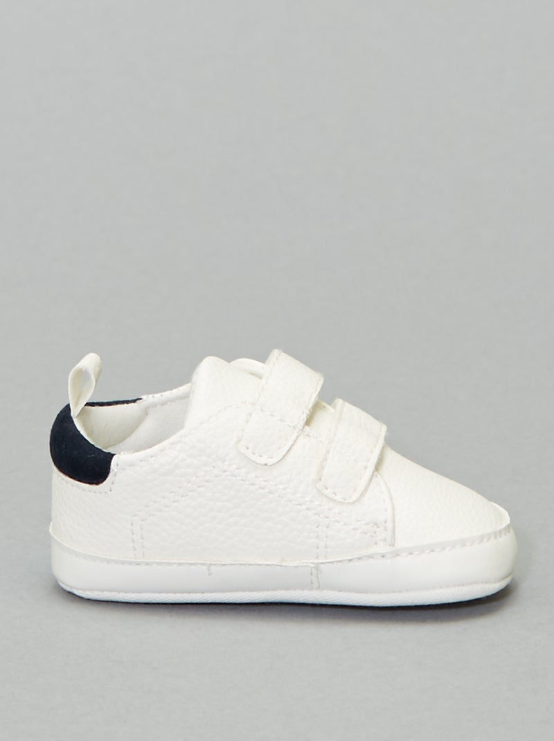 Scarpe da ginnastica bicolori a strappo Bianco - Kiabi